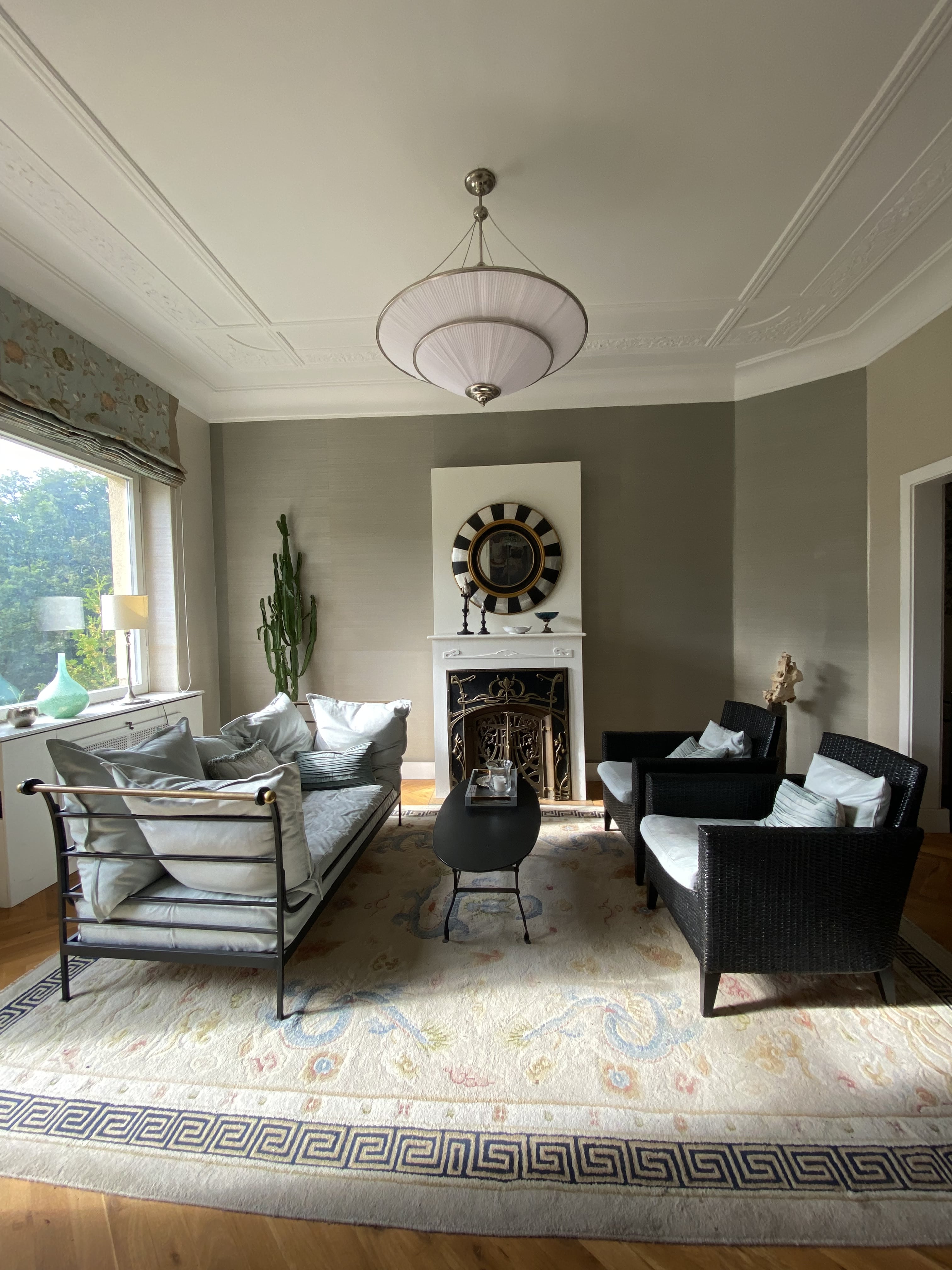 Jugendstilvilla Pforzheim — Einrichtung mit Möbeln von Lambert und Stoffen von Designers Guild